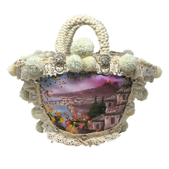 Sicily specially made-pine tree sunset handbag - Picture 1 of 6